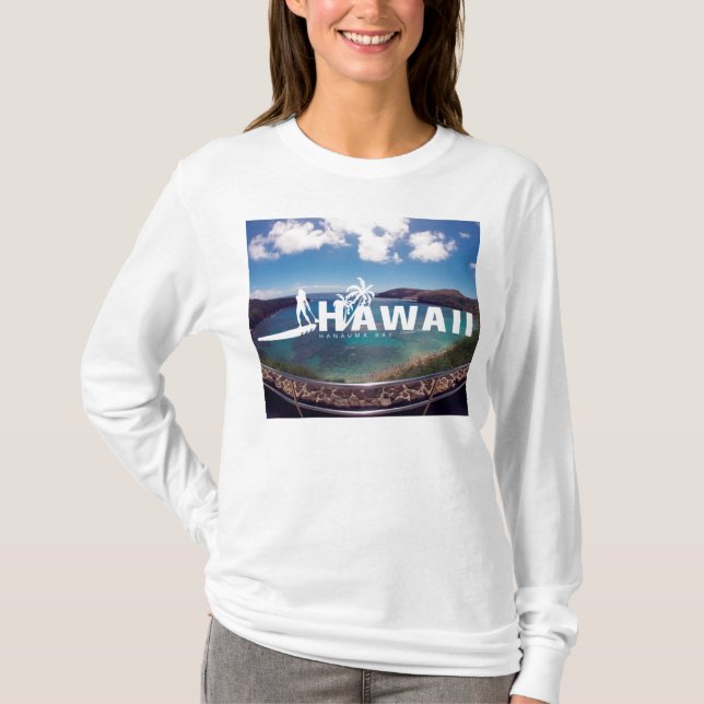 Aloha Hawaii Islands Stand Up Paddling T-Shirt (Front)