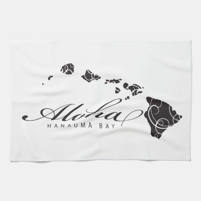 Aloha Hawaii Islands Towel (Horizontal)