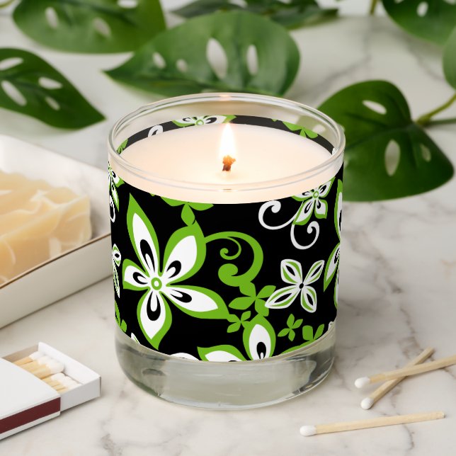 ALOHA HAWAII (LIME) SCENTED CANDLE (Lit)