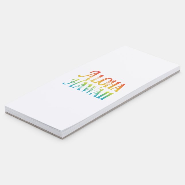 Aloha Hawaii Magnetic Notepad (Angled)