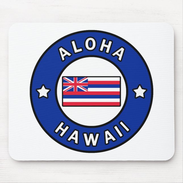 Aloha Hawaii Mouse Pad (Front)