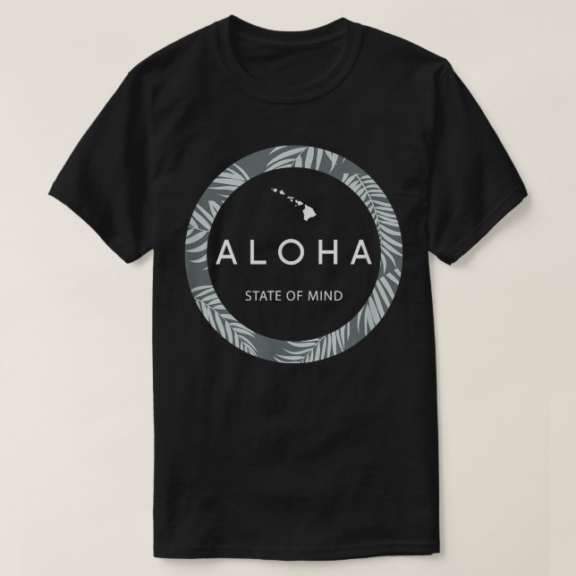 Aloha Hawaii Palm Tree  Feel the Aloha Hawaiian Sp T-Shirt (Design Front)
