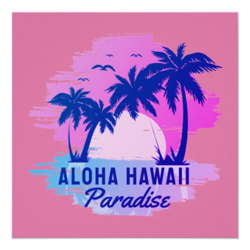 aloha hawaii   poster