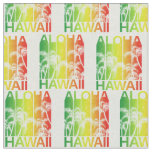 Aloha Hawaii Retro Summer Floral Fabric