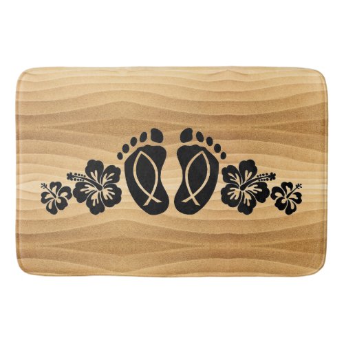 Aloha Hawaii Sandy Beach Bath Mat