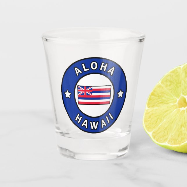 Aloha Hawaii Shot Glass (Front)