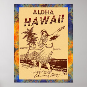 Aloha Hawaii ! Small Poster