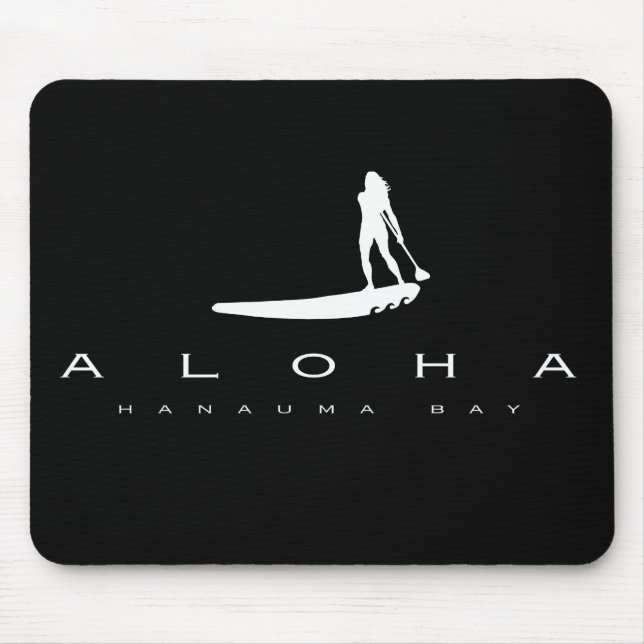 Aloha Hawaii Stand Up Paddling Mouse Pad (Front)