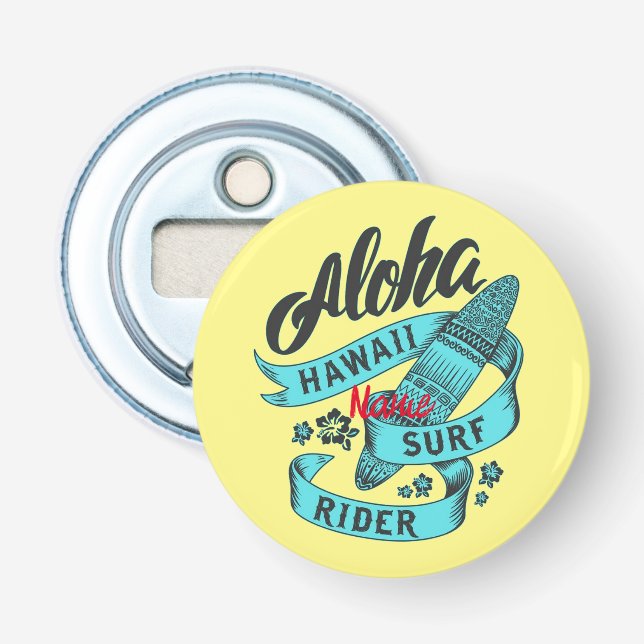 Aloha Hawaii Surf Rider Thunder_Cove  Bottle Opener (Front)