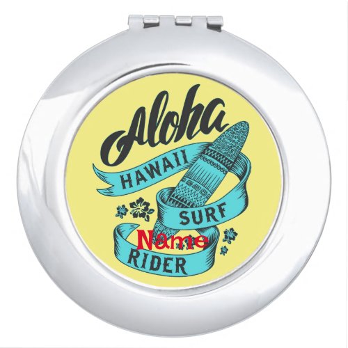 Aloha Hawaii Surf Rider Thunder_Cove  Compact Mirror