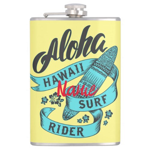 Aloha Hawaii Surf Rider Thunder_Cove Flask