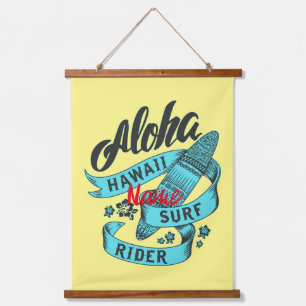 Aloha Hawaii Surf Rider Thunder_Cove Hanging Tapestry