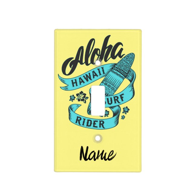 Aloha Hawaii Surf Rider Thunder_Cove  Light Switch Cover (Front)
