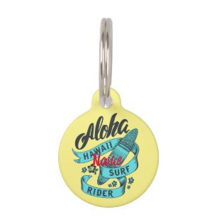 Aloha Hawaii Surf Rider Thunder_Cove Pet ID Tag