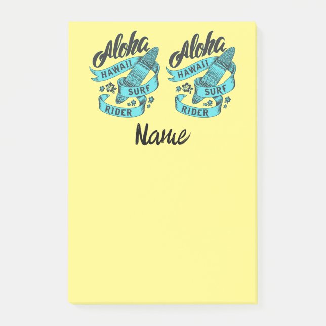 Aloha Hawaii Surf Rider Thunder_Cove Post-it Notes (Front)