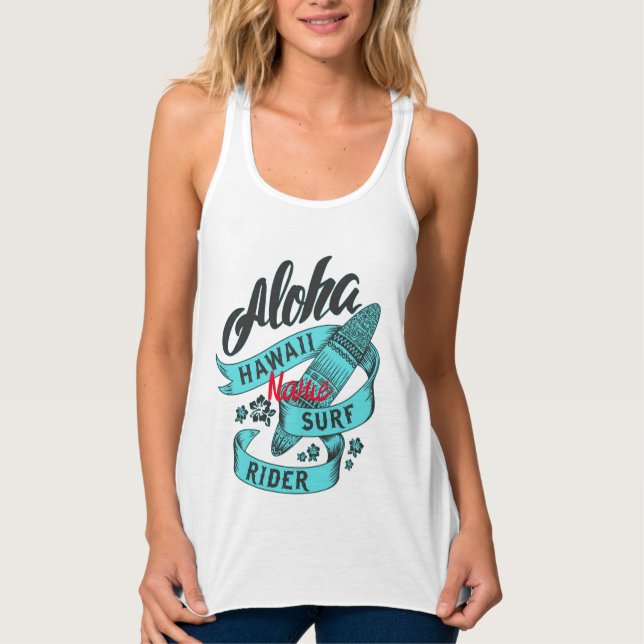 Aloha Hawaii Surf Rider Thunder_Cove Tank Top (Front)