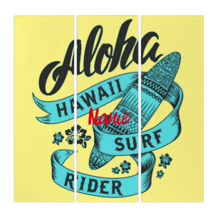  Aloha Hawaii Surf Rider Thunder_Cove Triptych