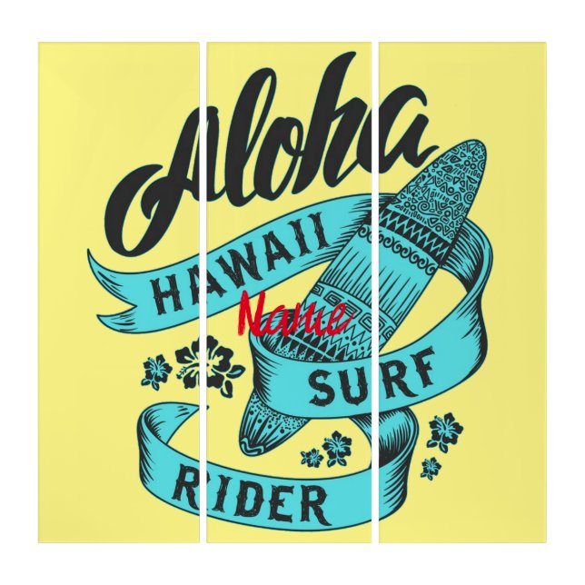  Aloha Hawaii Surf Rider Thunder_Cove Triptych (Front)