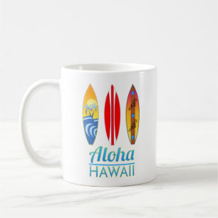 Aloha Hawaii Surfboards Coffee Mug