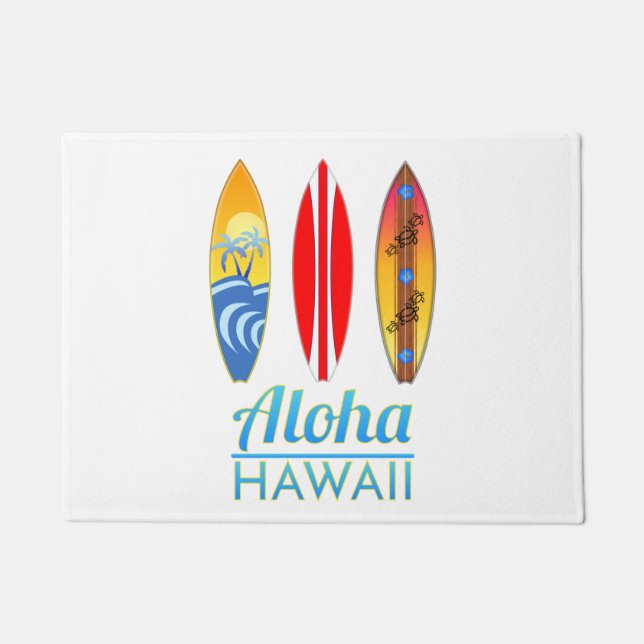 Aloha Hawaii Surfboards Doormat (Front)