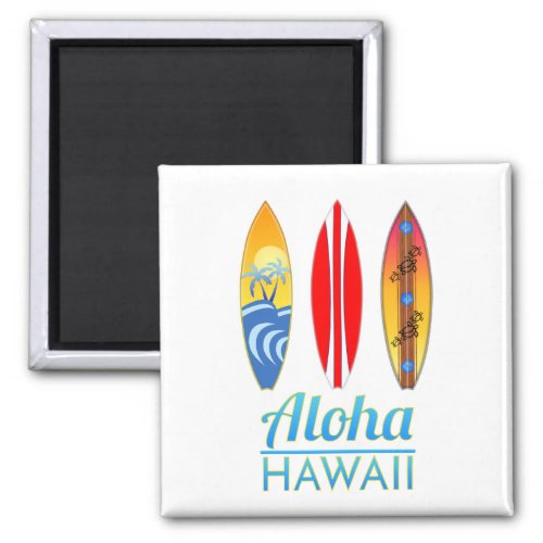 Aloha Hawaii Surfboards Magnet