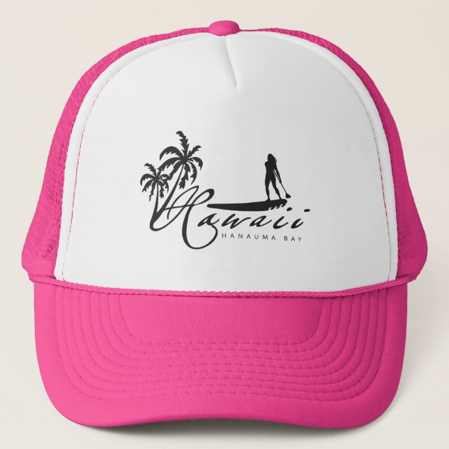 Aloha Hawaii Surfer Trucker Hat (Front)