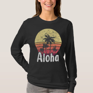 Aloha Hawaii Surfing Retro Sunset 52 T-Shirt