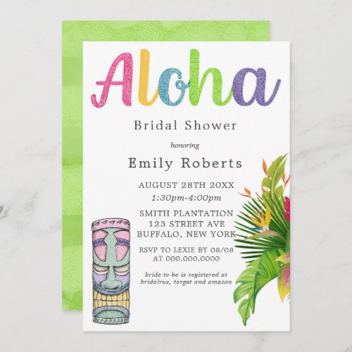 Aloha Hawaii Theme Bridal Shower