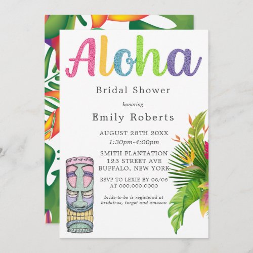Aloha Hawaii Theme Bridal Shower