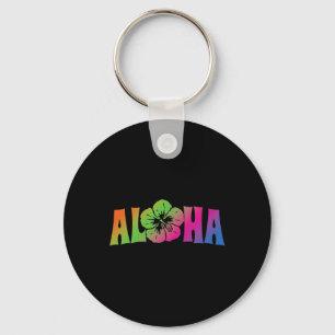 Aloha Hawaii Trip Summer Vacation Women Girls Beac Keychain