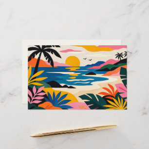 Aloha hawaii tropical art blank stationery