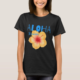 Aloha hawaii tropical flower beach summer vacation T-Shirt