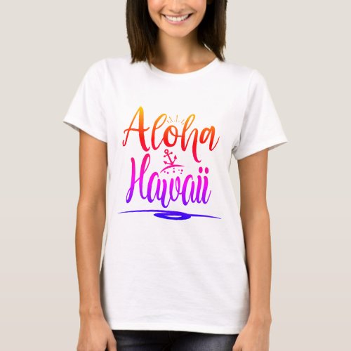 Aloha Hawaii Tropical Paradise T_Shirt