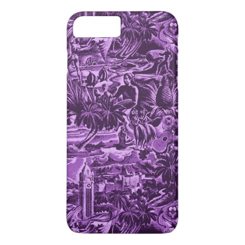 Aloha Hawaii Tropical Scenic of Oahu iPhone 8 Plus7 Plus Case