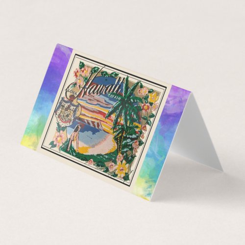 Aloha Hawaii Vintage Travel card