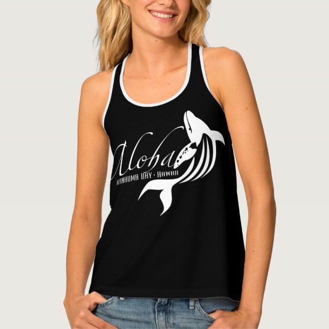 Aloha Hawaii Whales Tank Top (Front)