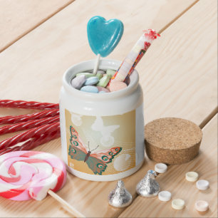 Aloha Hawaiian Butterfly Wedding Love Art Destiny Candy Jar