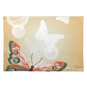 Aloha Hawaiian Butterfly Wedding Love Art Destiny Cloth Placemat