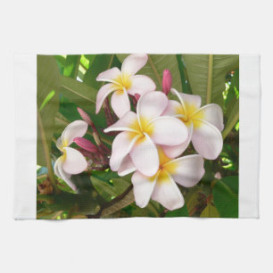 Aloha Hawaiian Frangipani Blossoms Bridal Shower Towel