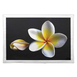Aloha Hawaiian Frangipani Blossoms Plumerias Placemat