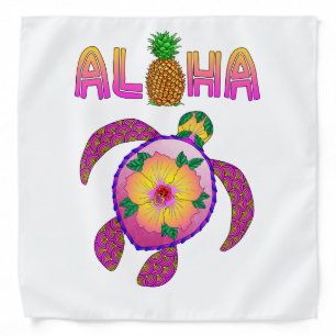 Aloha Hawaiian Honu Turtle Bandana