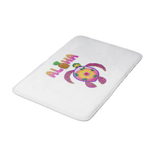 Aloha Hawaiian Honu Turtle Bathroom Mat
