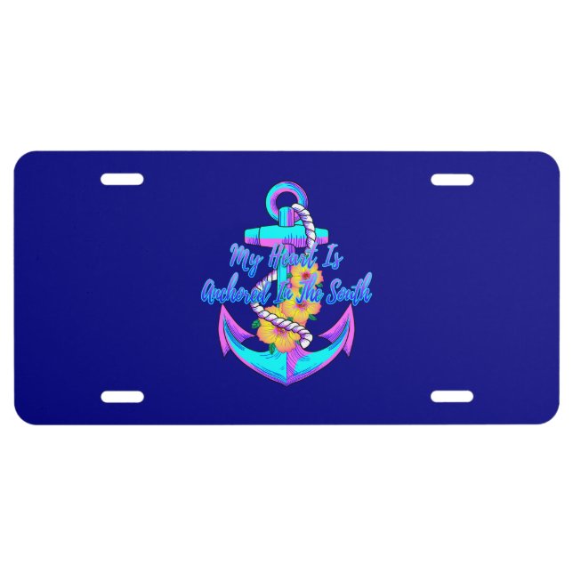 Aloha Hawaiian Honu Turtle License Plate (Front)