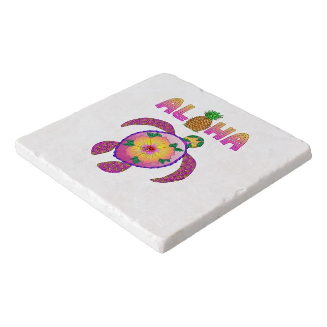 Aloha Hawaiian Honu Turtle Trivet (Corner)