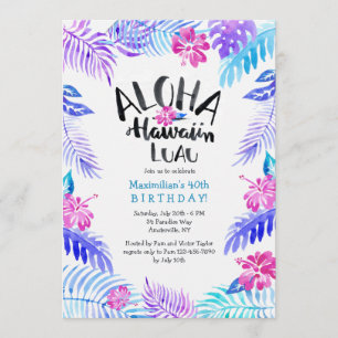 Aloha Hawaiian Invitation