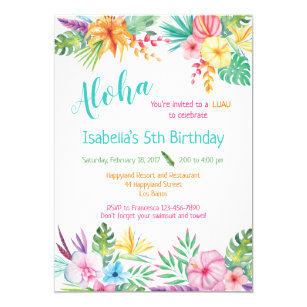 aloha invitations zazzle