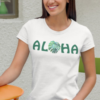 Aloha Hawaiian Monstera Leaf Hawaii Tropical T-Shirt