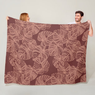 Aloha Hawaiian pattern print Fleece Blanket