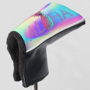 Aloha Hawaiian Pineapple Holographic Golf Head Cover