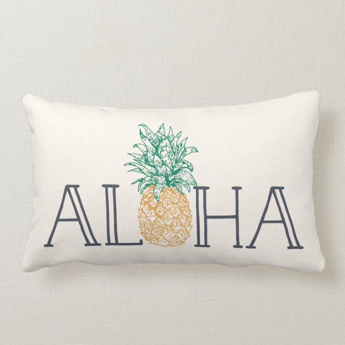 pineapple lumbar pillow